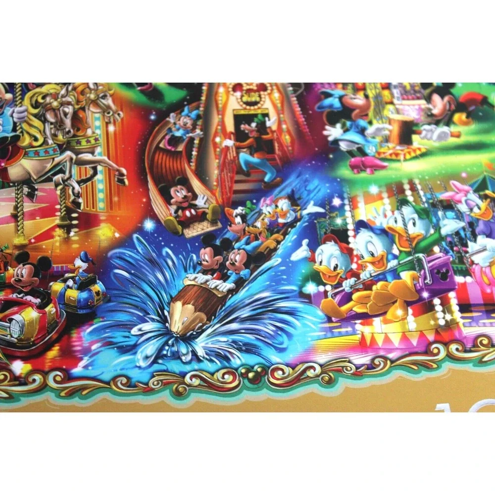 Mickey's Carnival~Disney SEALED 1000‎ Pc Puzzle w/Poster Ceaco Silver Select Ed.